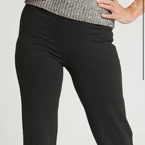 Betabrand Boot‎ Cut Classic Dress Pant Yoga Pant Charcoal Grey Size Medium - Picture 4 of 11